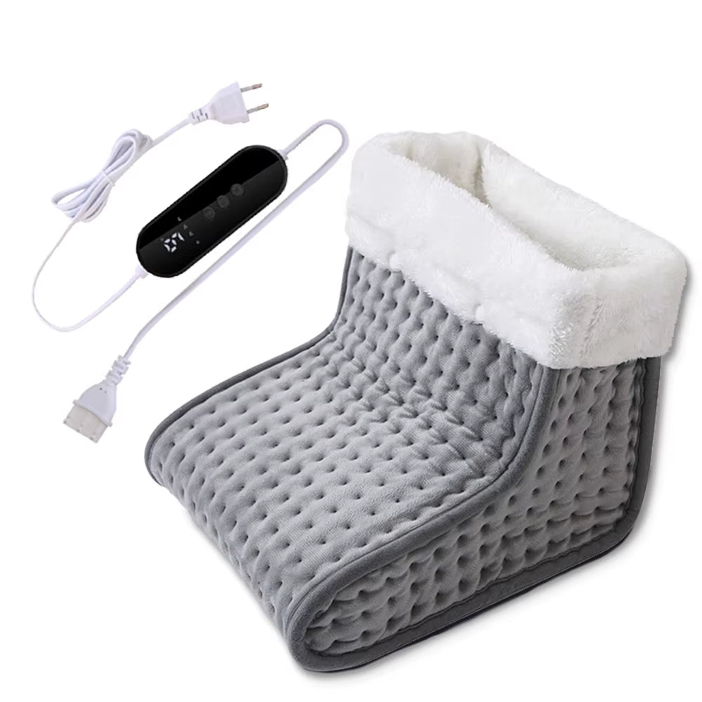 26*28*22Cm Electric Heated Foot US/EU Warmers Soft Feet Heating Pad 9-Gear Adjustable Temperature Electric Shoe Heating Pad 1Pc