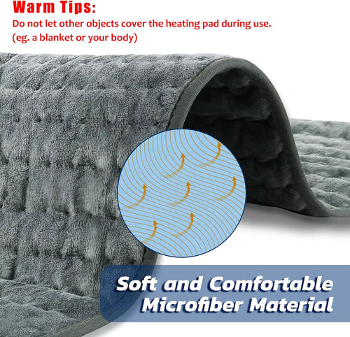 Electric Heating Pad for Pain Relief, Heating Pads for Back, Neck, Abdomen Auto Shut off Heating Pad for Knee,Shoulder,Legs,Etc.