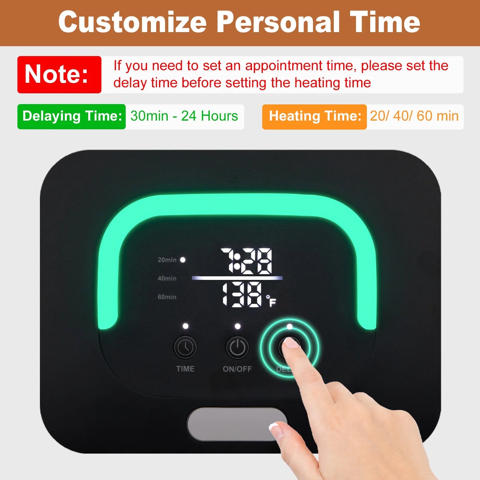 Towel Warmer Bucket Style, Large Towel Heater with Adjustable Timer, 24H Delayed Appointment, Fragrance Holder, Auto Shut Off, Fits up to Two Oversized Towels for Bathroom, Hot Tub, Spa